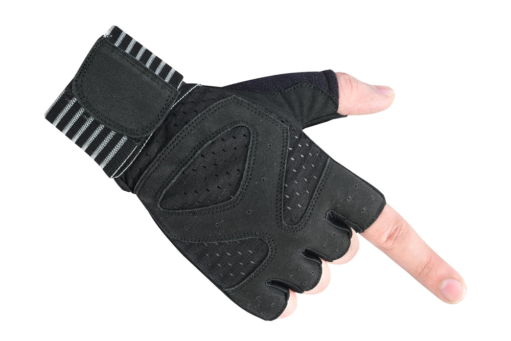 Power Palm Weightlifting and Gym Workout Glove Black-Safety Gloves-Daniel Smart Mfg - Retail