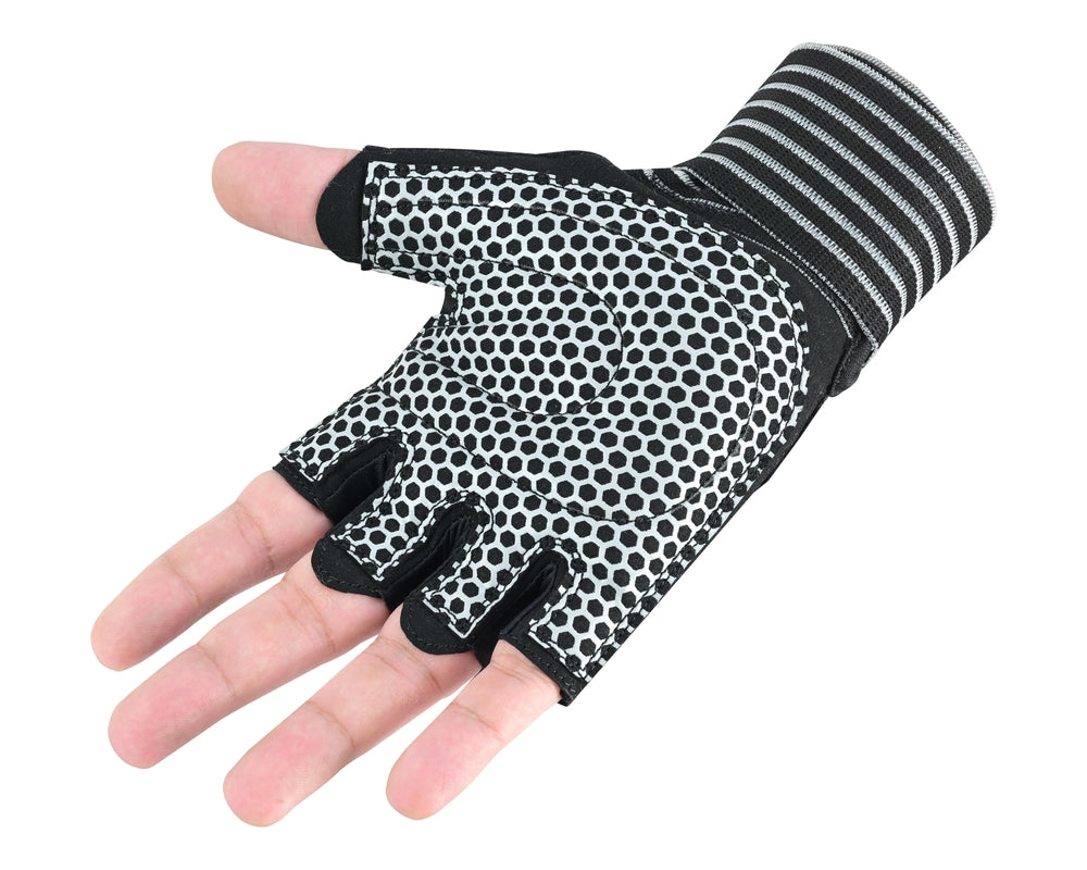 Power Palm Weightlifting and Gym Workout Glove Black-Safety Gloves-Daniel Smart Mfg - Retail