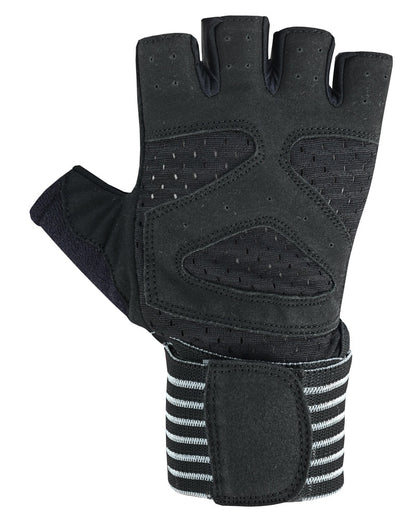 Power Palm Weightlifting and Gym Workout Glove Black-Safety Gloves-Daniel Smart Mfg - Retail