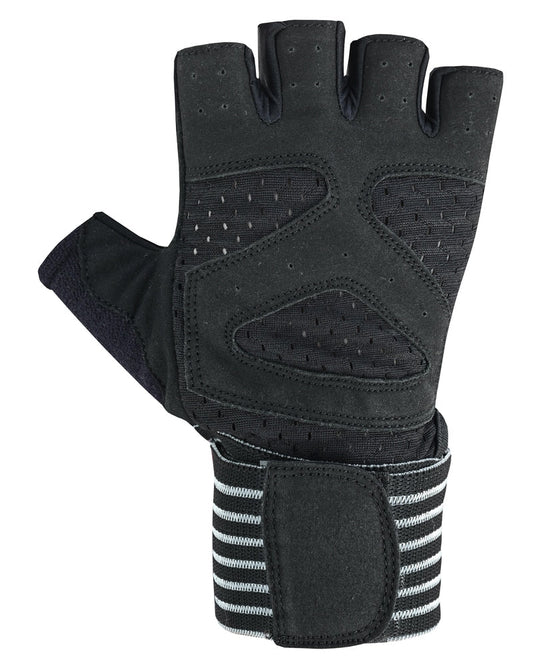 Power Palm Weightlifting and Gym Workout Glove Black-Safety Gloves-Daniel Smart Mfg - Retail
